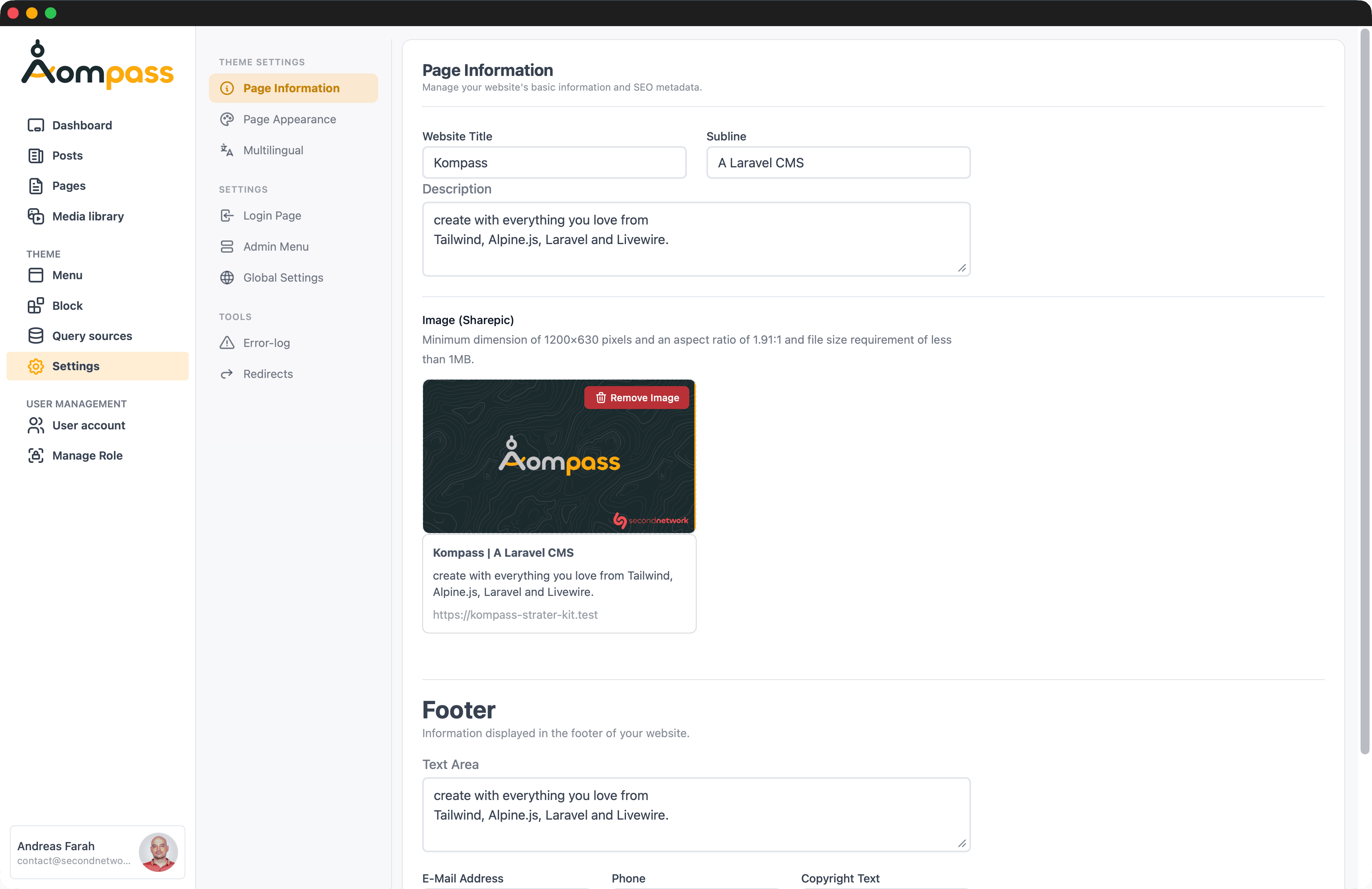Page Information