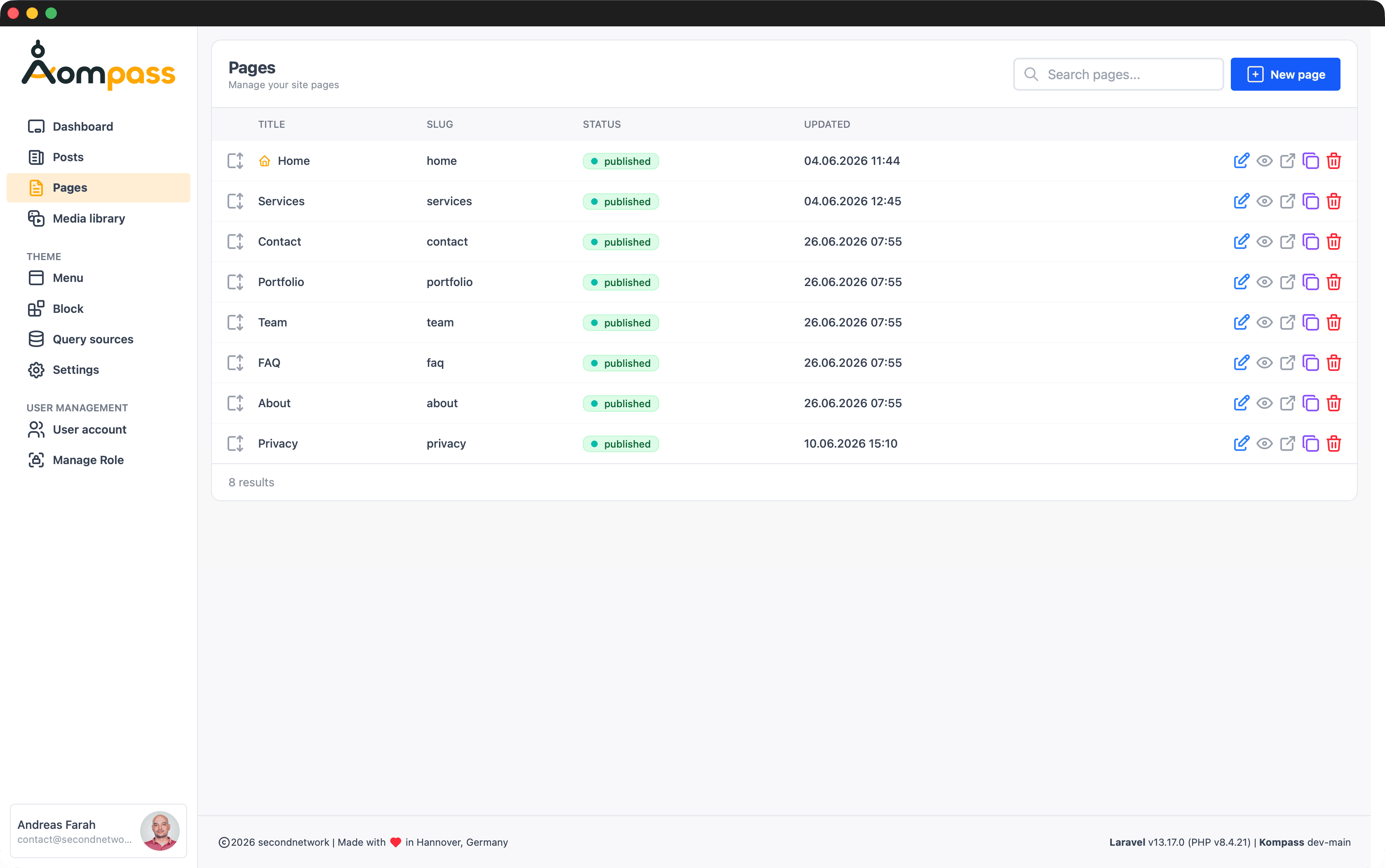 Admin Interface