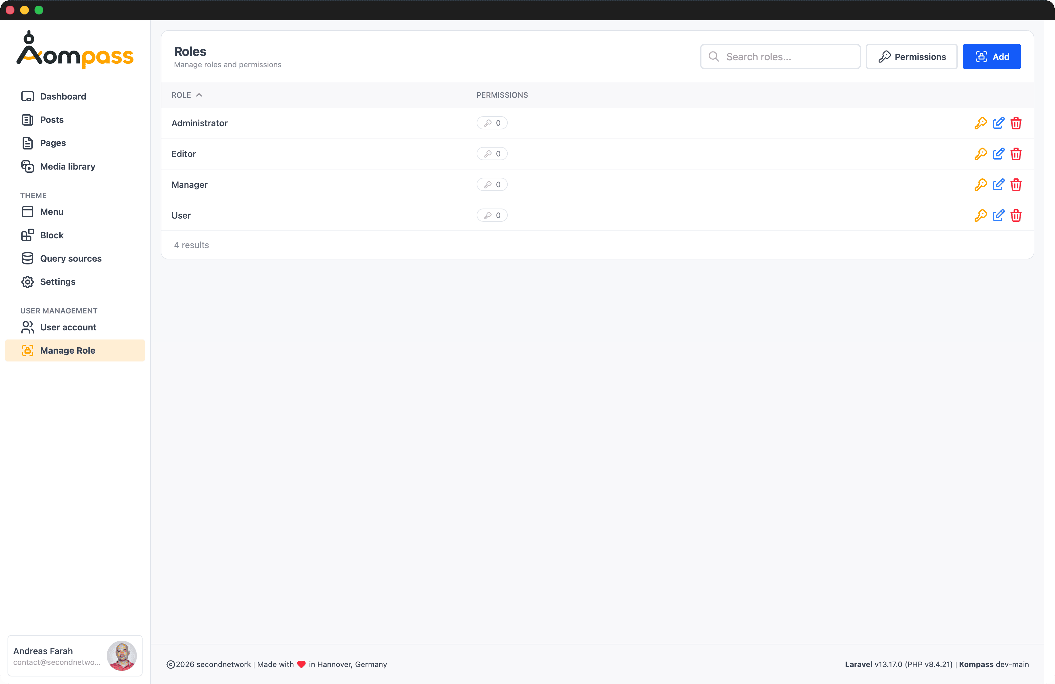 Manage Roles
